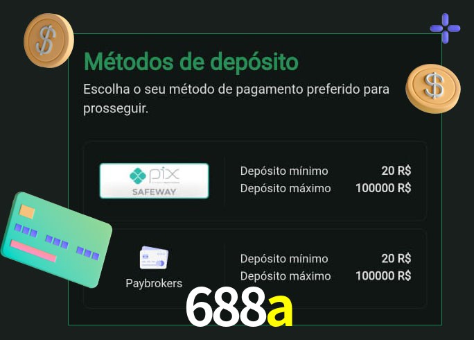 O cassino 688a oferece uma grande variedade de métodos de pagamento